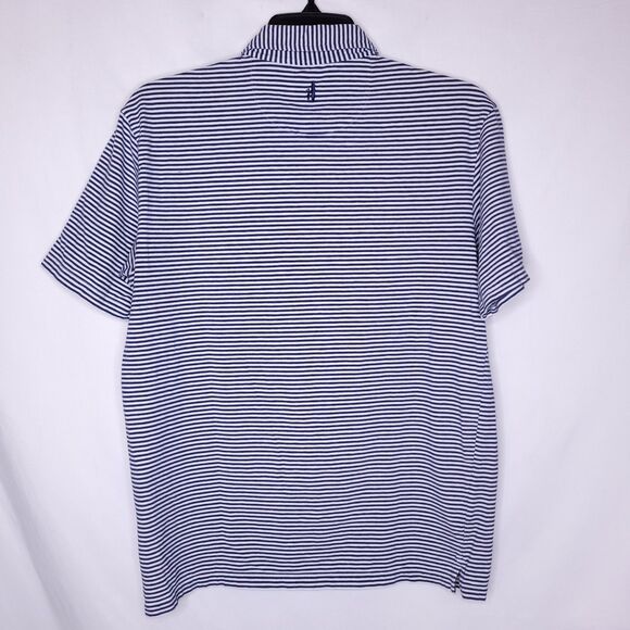 Johnnie O Polo Shirt Mens Small Striped Navy, White Ole Miss - Picture 5 of 10